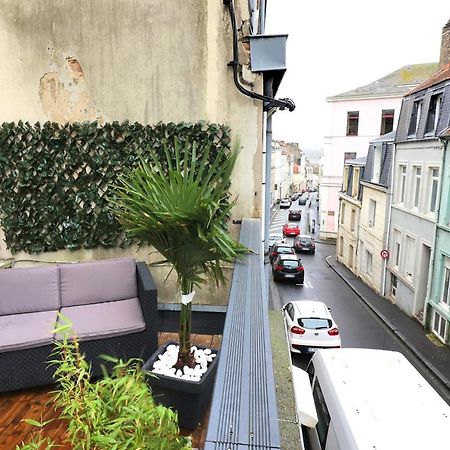 Grand Studio Terrasse centre historique restaurant Nausicaa Boulogne-sur-Mer Extérieur photo